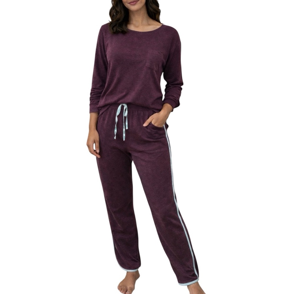 HEAD Women’s Pajama Set Loungewear Long sleeve Purple Women’s M